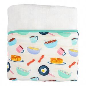 NEW BIRDIE BEAN toddler's breakfast club plush birdie blanket in multi